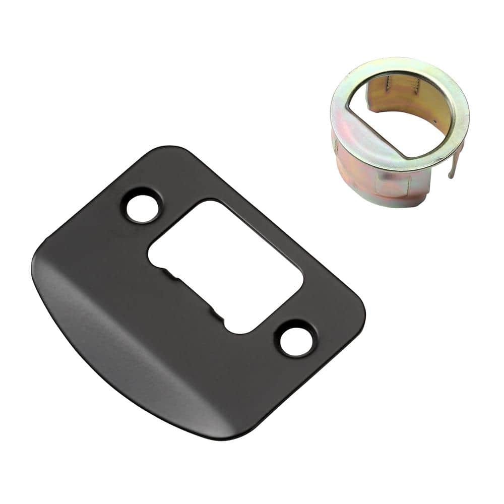 Defiant Tonebridge Matte Black Privacy Door Handle Square Rose 6-Piece