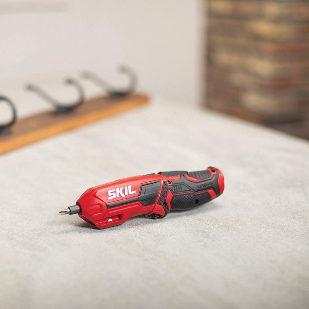 Skil 4V Pivot Grip Cordless Screwdriver Adjustable Handle Rechargeable Led Light