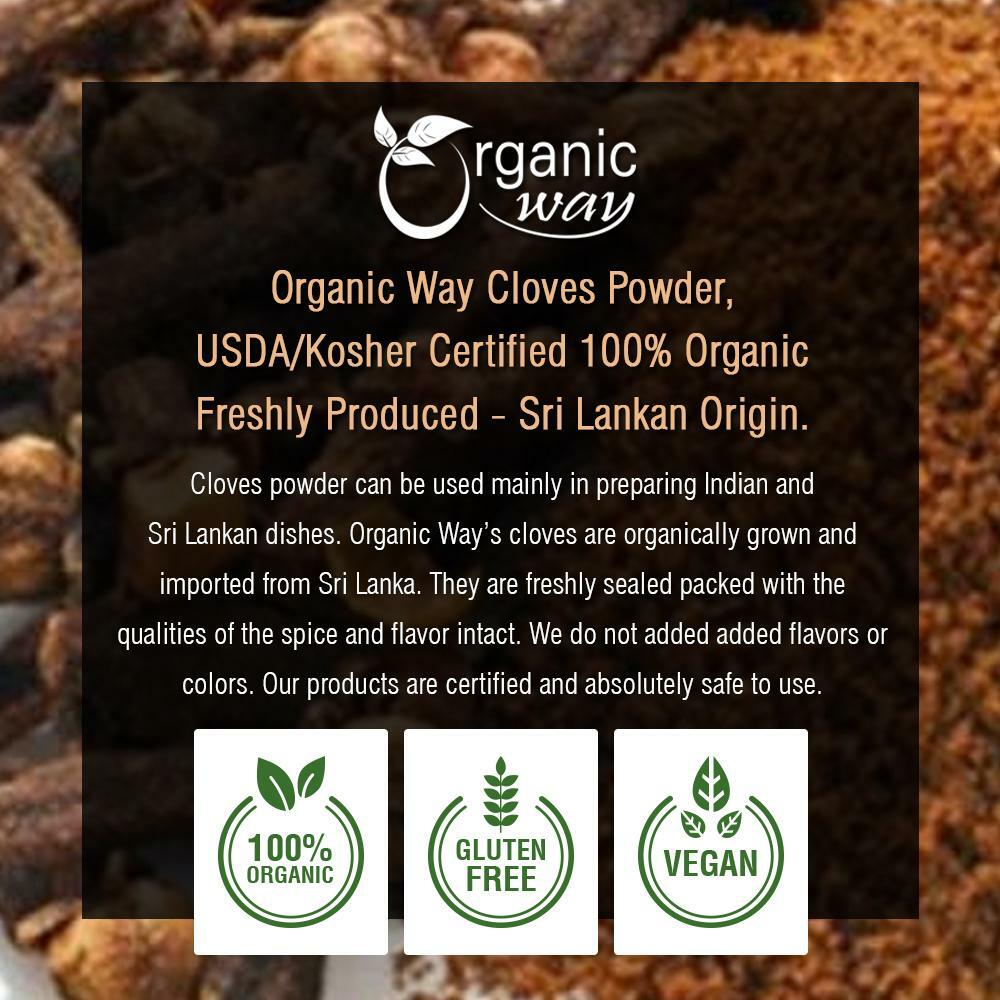 Organic Way Cloves Powder – Aromatic Spice | Organic, Kosher & USDA Certified