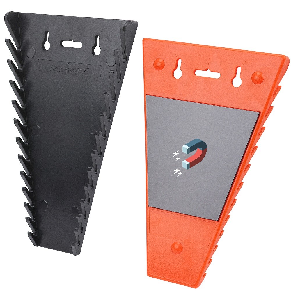 2-Pack Magnetic Wrench Organizer Holder SAE(1/4″ – 1 1/16″) and Metric(6mm-24mm)