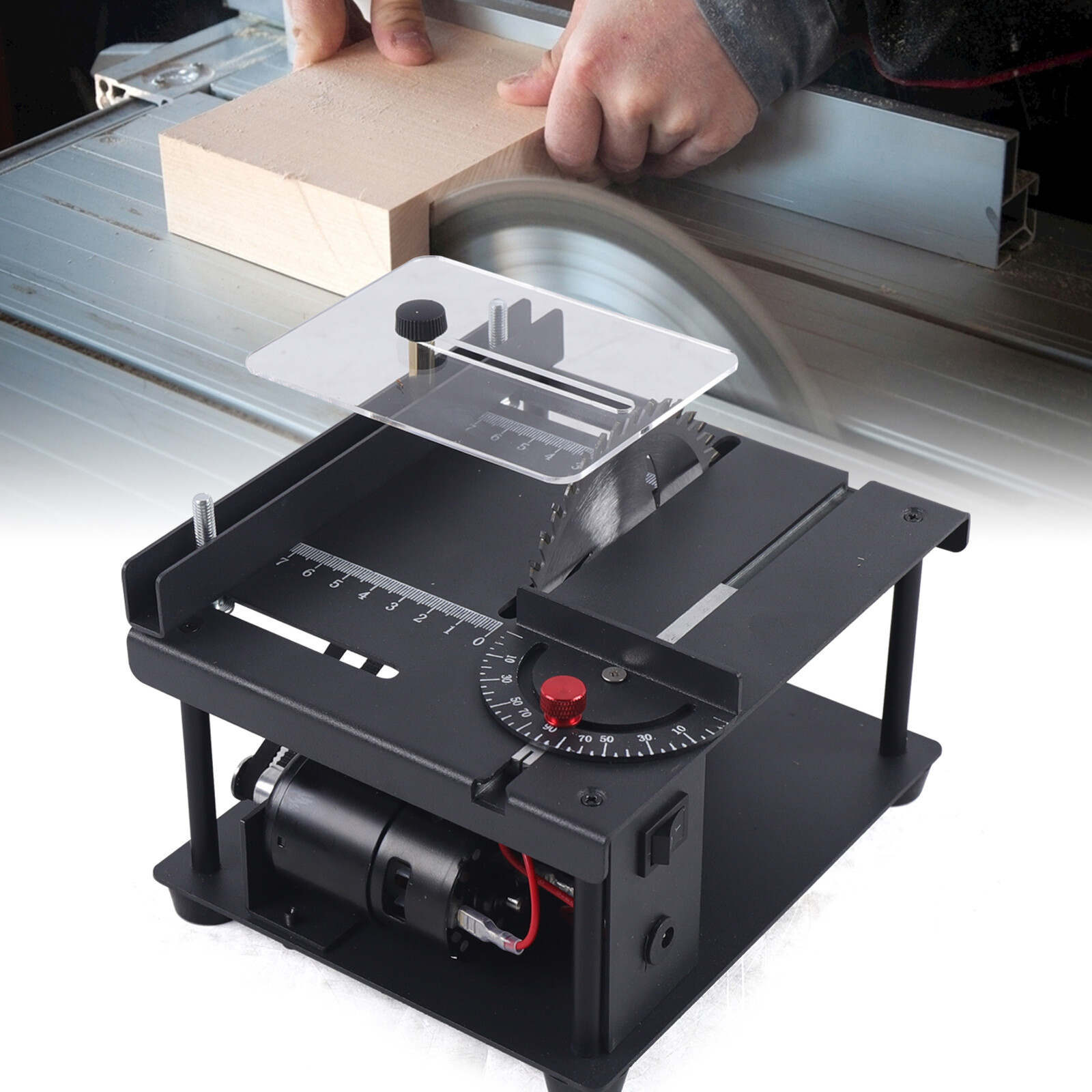 Compact Heavy Duty Table Saw Rotating Speed 1000-3000r/min Work Shop Portable US