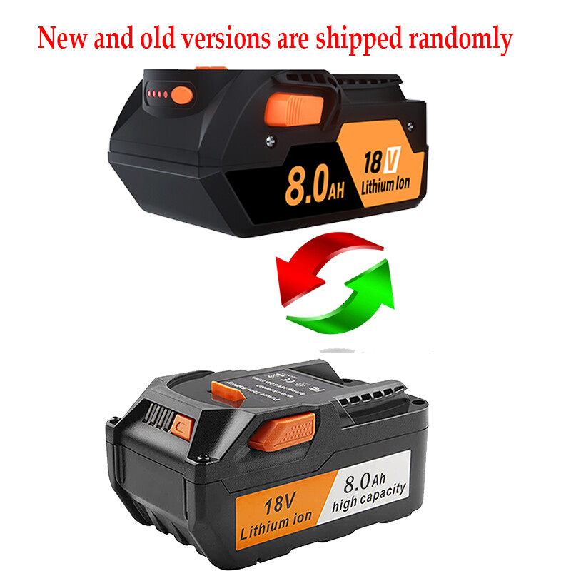 6AH/8AH Hyper Lithium-ion Battery For Ridgid 18V R840087 R840085 Rigid 18V Tools