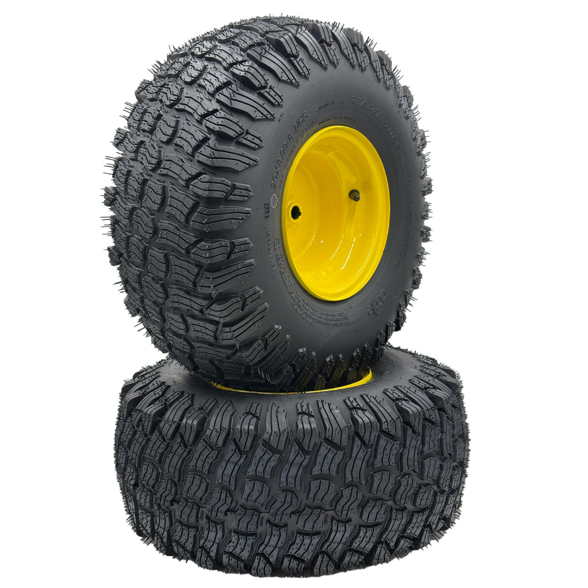 20×8.00-8 Reaper Turf Tire & Wheel – Set of 2 – Fits on 3/4 Inch Axle