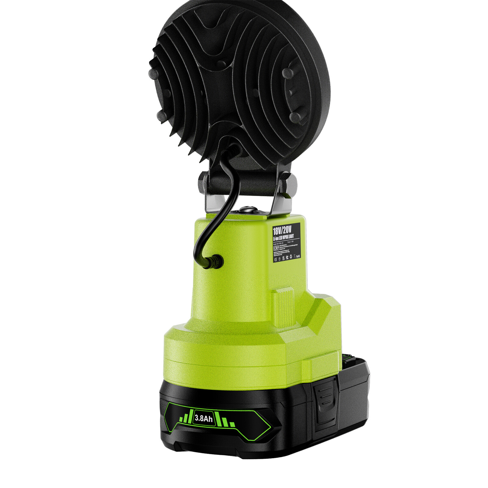 Cordless LED Work Light for Ryobi 18V One+ Li-ion Battery 18W 2100LM no battery