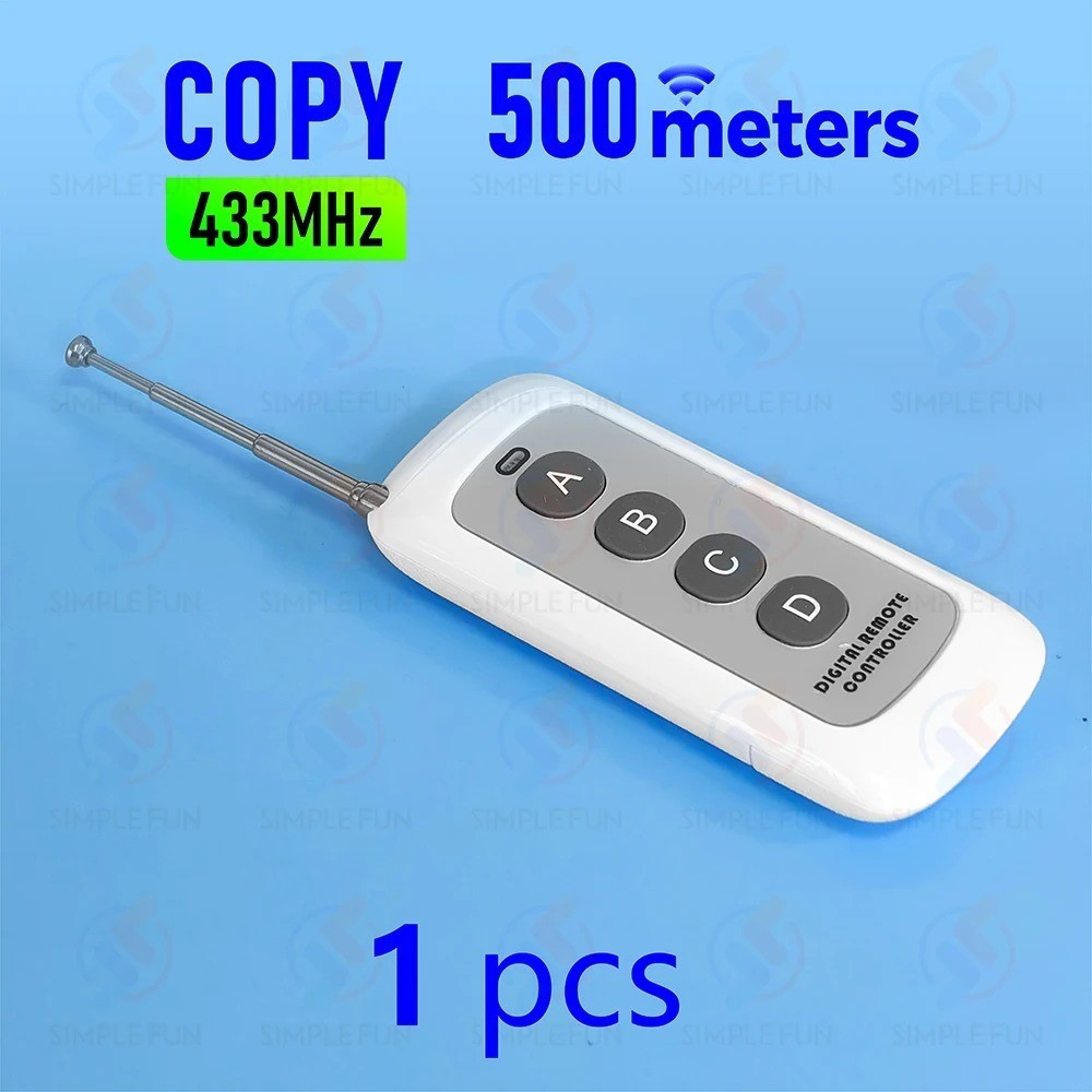 433MHz Universal Remote Control Duplicator Garage Door Gate Remote Clone