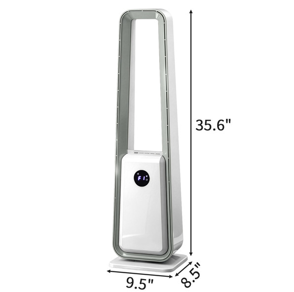 Bladeless Tower Fan with Remote Control Quiet Cooling Fan for Home Office
