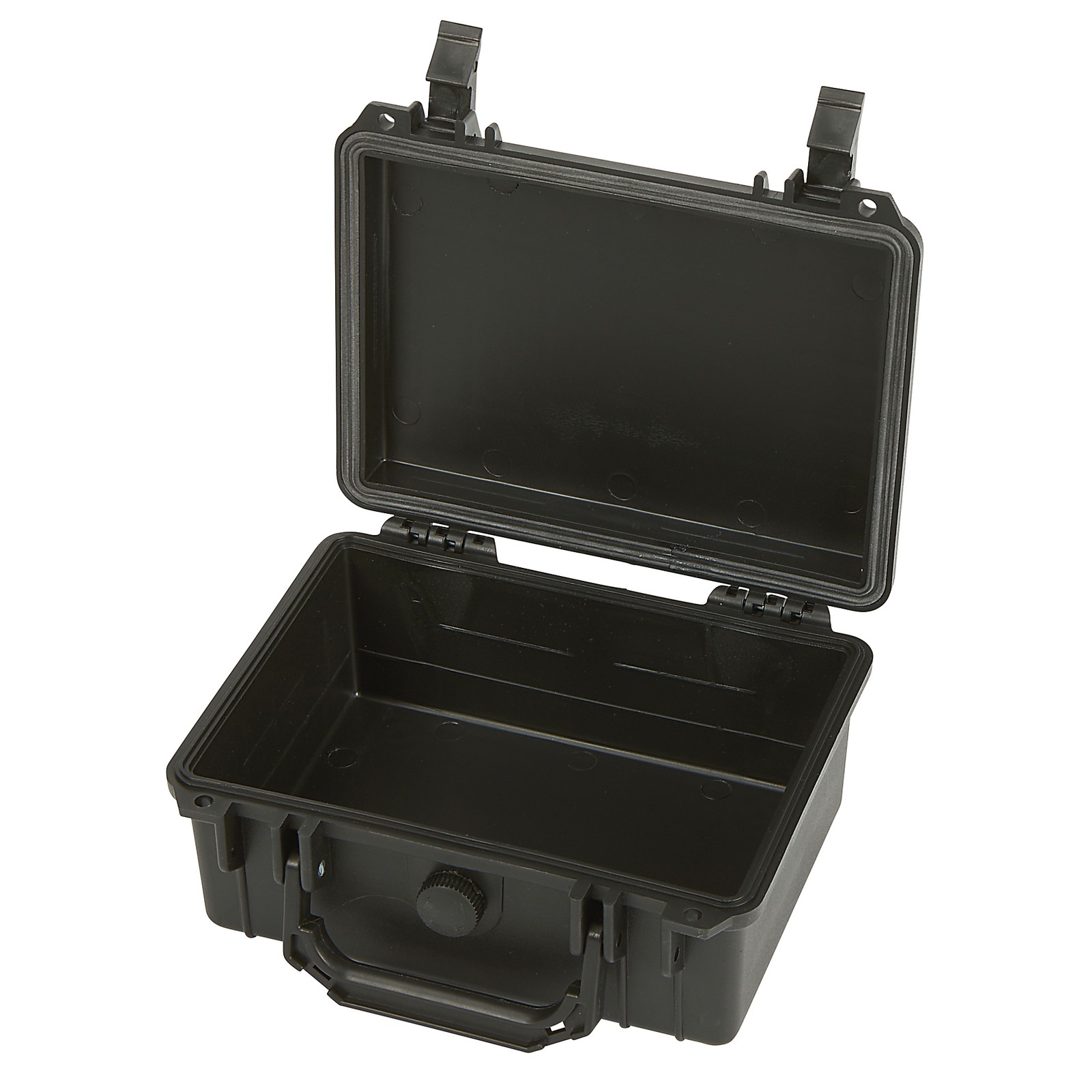 Strongway 9in. Plastic Storage Box, Water Resistant, Black