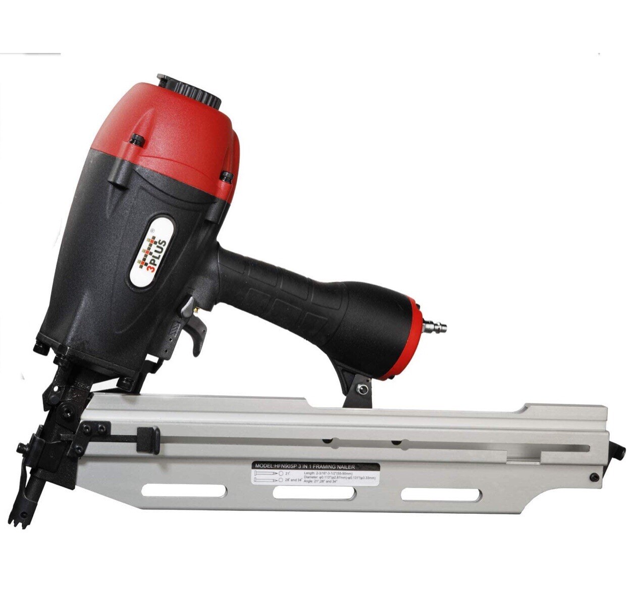 HFN90SP 3in1 Air Framing Nailer Adjustable For 21/28/34DNails USED GoodCondition