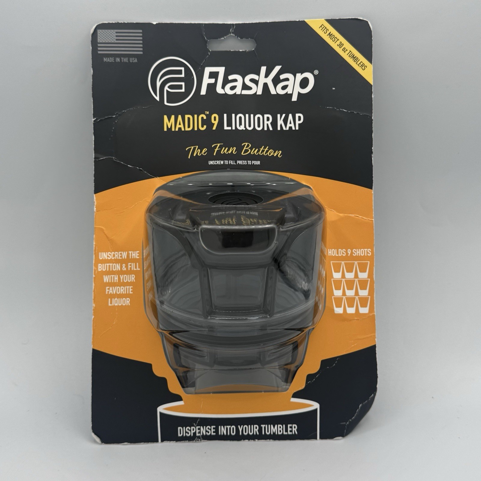 Flaskap Madic 9 – 30 oz Tumbler Lid Replacement Shot 9 oz *New In Box*