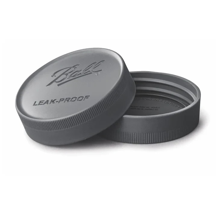 Ball 6-Pack Leakproof Plastic Mason Jar Lids – Wide Mouth