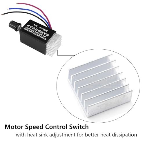 DC Motor Speed Controller Universal DC 12V 24V 10A Electronic Stepless Speed