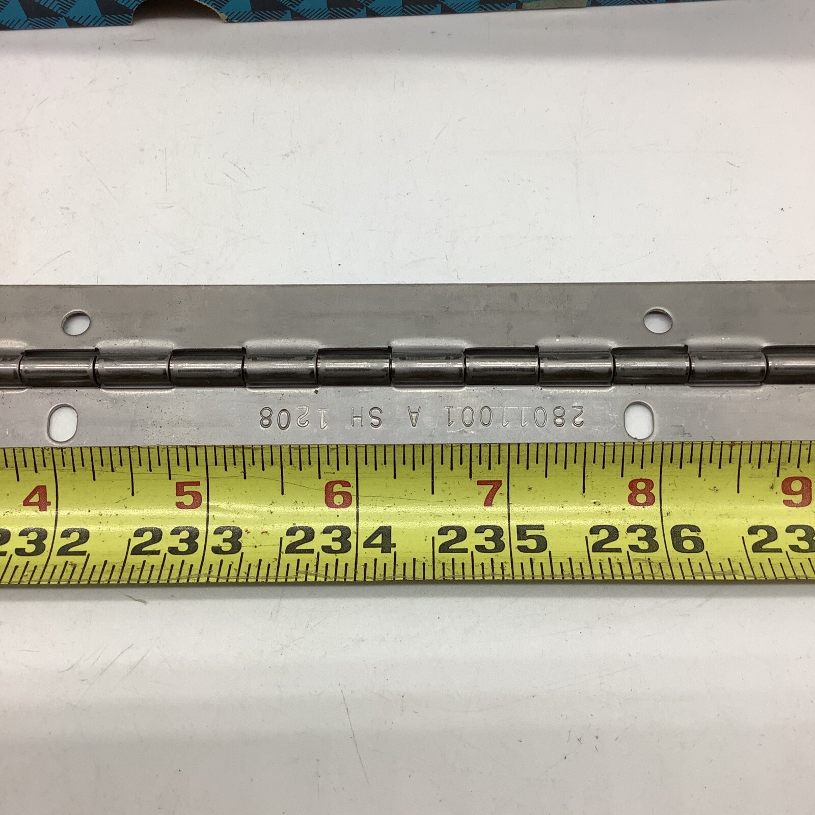 Piano hinges Stainless Steel, offset, 1 1/4” x 12 1/2”(6 pc in Lot) 2506- vid4-4