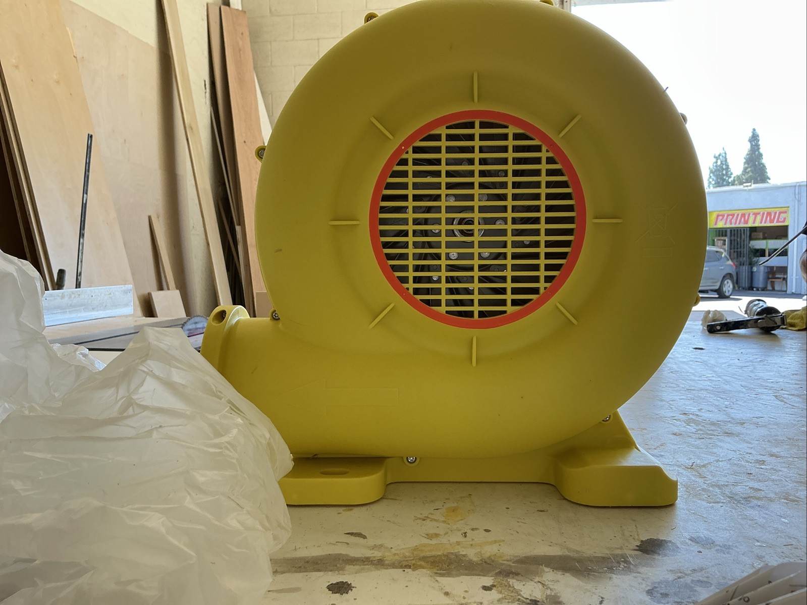SVOPES Inflatable Blower, 14.2 in. 2 Speeds Blower Fan in. Yellow with 750 W/950