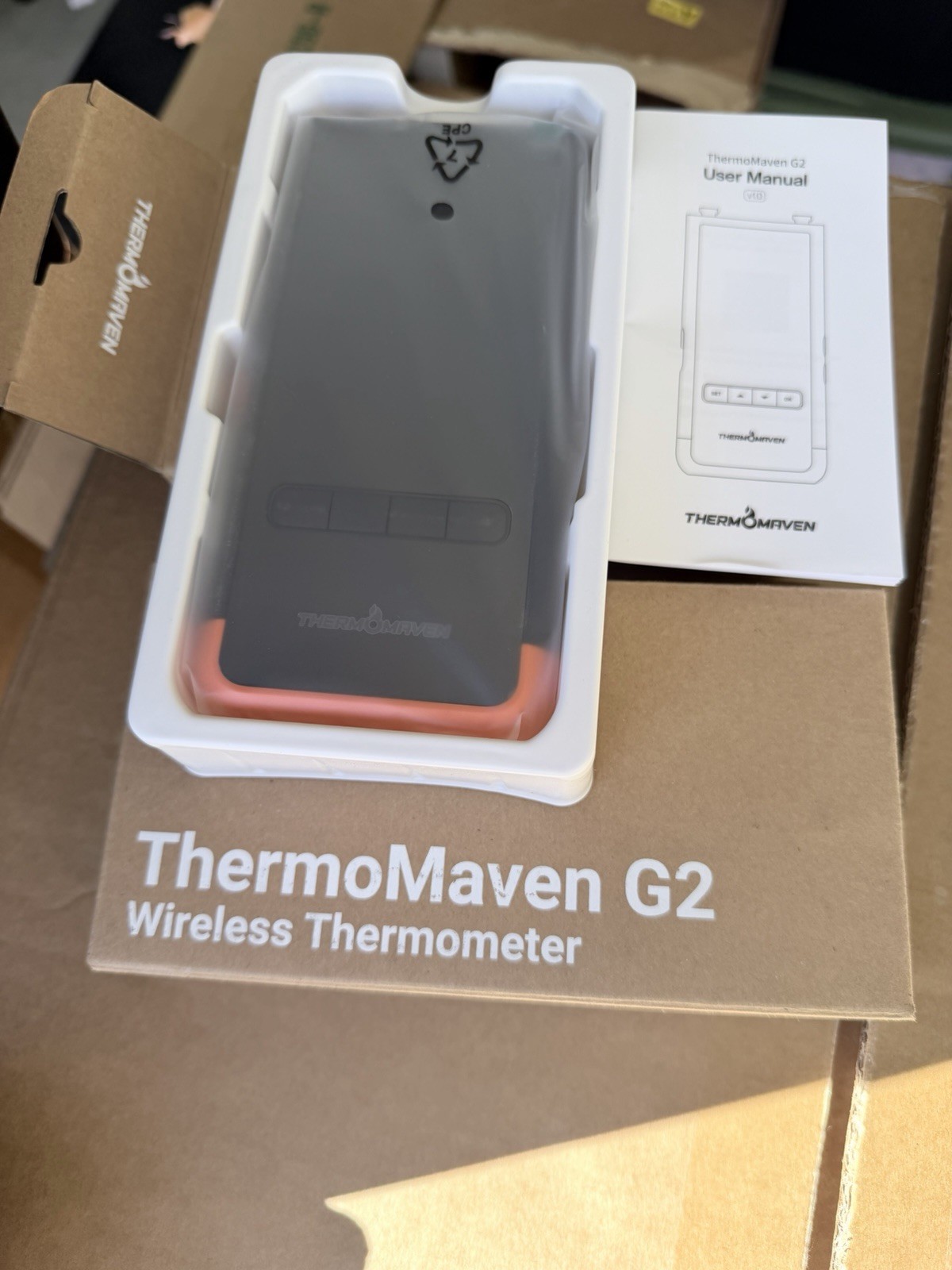 ThermoMaven G2 Wireless Meat Thermometer 2-Probe WiFi Bluetooth BBQ Grill