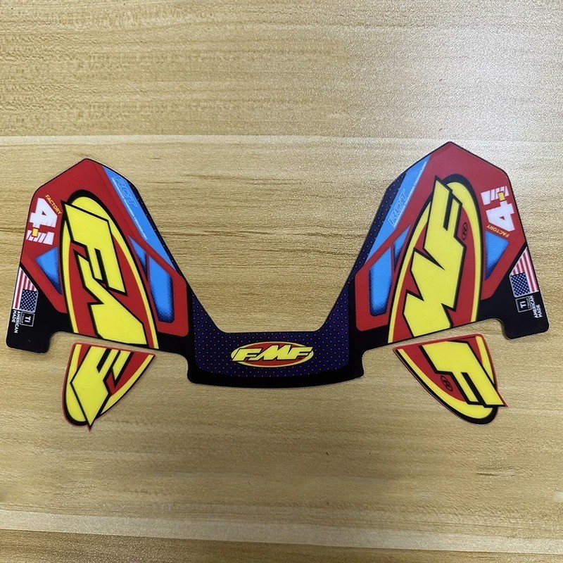 FMF Sticker 4T Motorcycle Exhaust Muffler Pipe Decals Waterproof UniversalView S