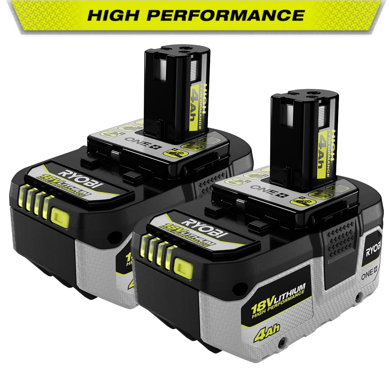 2 PACK Ryobi OEM HP Battery PBP2004 Lithium-Ion 18V ONE+ 4.0Ah Battery NEW