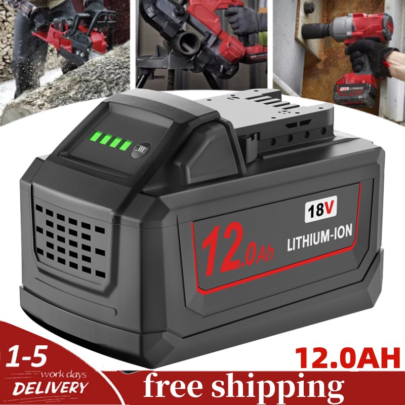 For Milwaukee For M18 12.0Ah Extended Lithium Battery/Dual Charger 48-11-1880 US