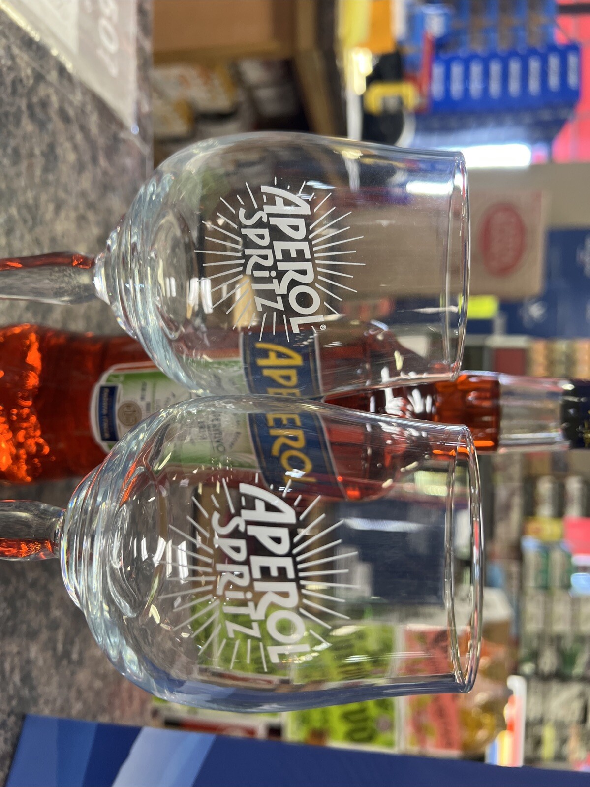 Aperol Spritz Balloon Glassware (set Of 4 ) 18 ounce glasses New 2025 Edition