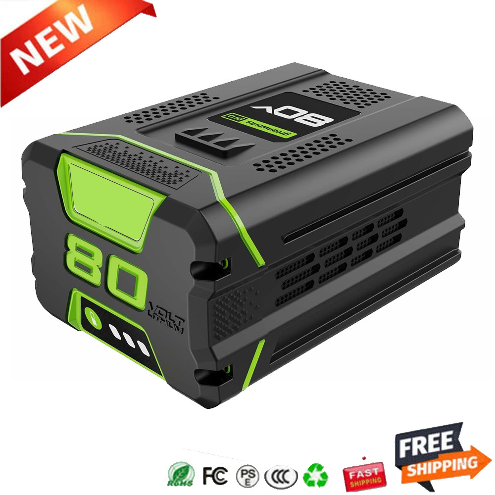 FOR Greenworks 80V Lithium Ion 5.0Ah Rechargeable Li-ion Battery BAB727 GBA80200