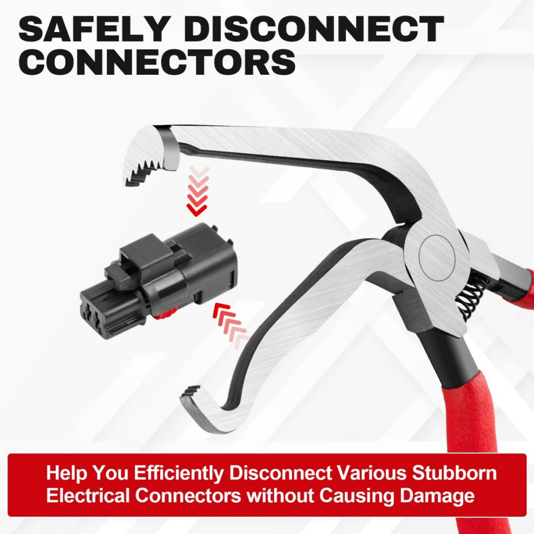 3Pc Electrical Disconnect Pliers For Car Connector Separator Automotive Tool Kit