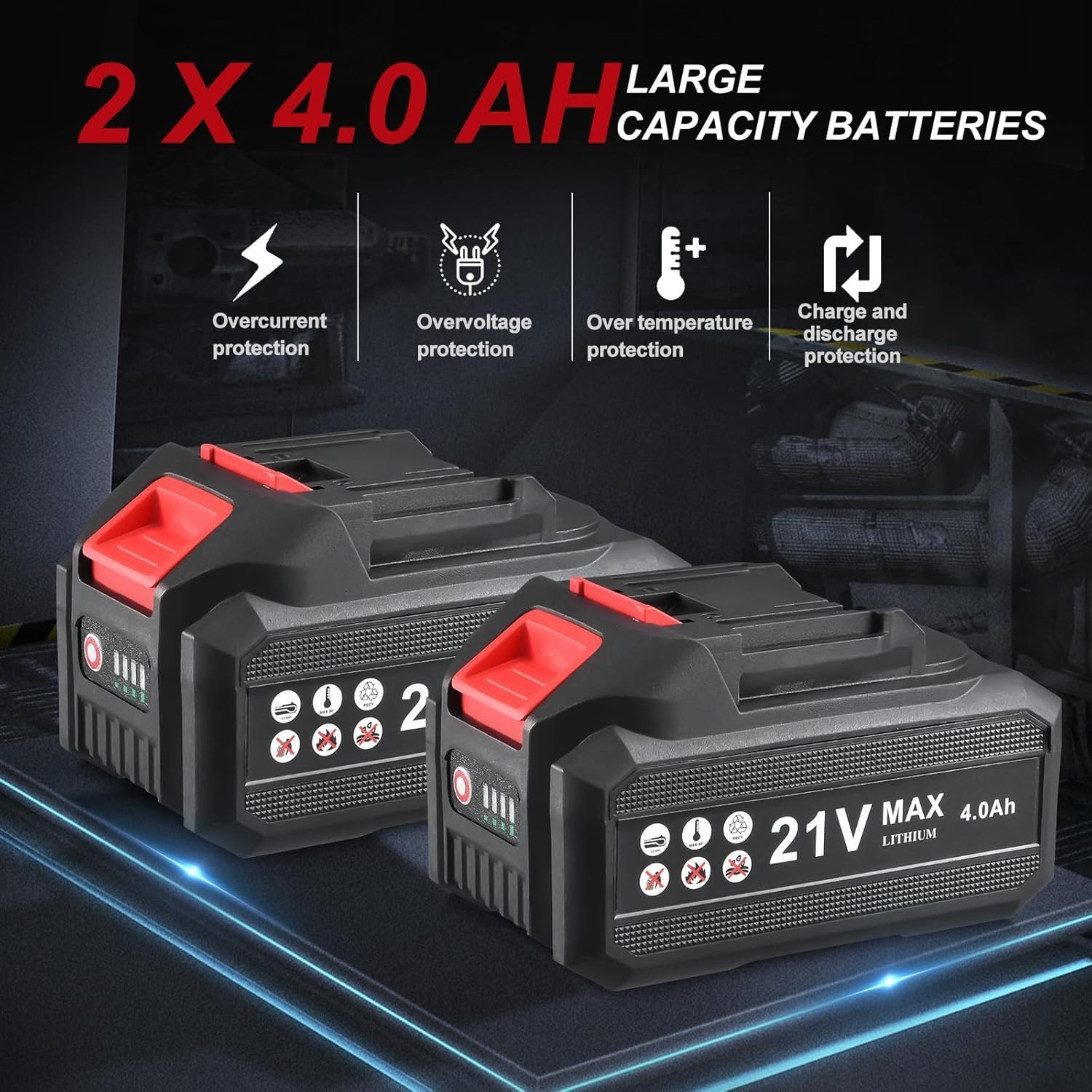21V Cordless Angle Grinder Tool, 4-1/2 Inch Power Brushless Cut Off Grinder, …