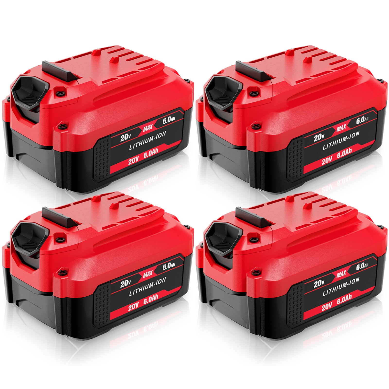 4PACK 20V 6.0AH For Craftsman 20 Volt MAX Li-ion Battery CMCB204 CMCB202 CMCB201