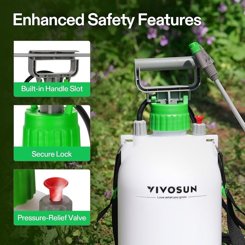 Multi-Functional Pump Sprayer Adjustable Nozzle Plants Car Detailing Pet Bathing