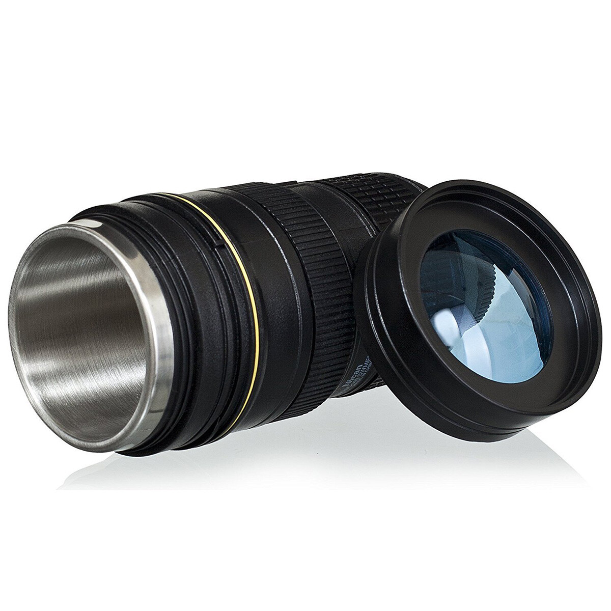 Camera Lens Coffee Mug Stainless Steel Thermos Cup Photographer Gifts Travel Mug