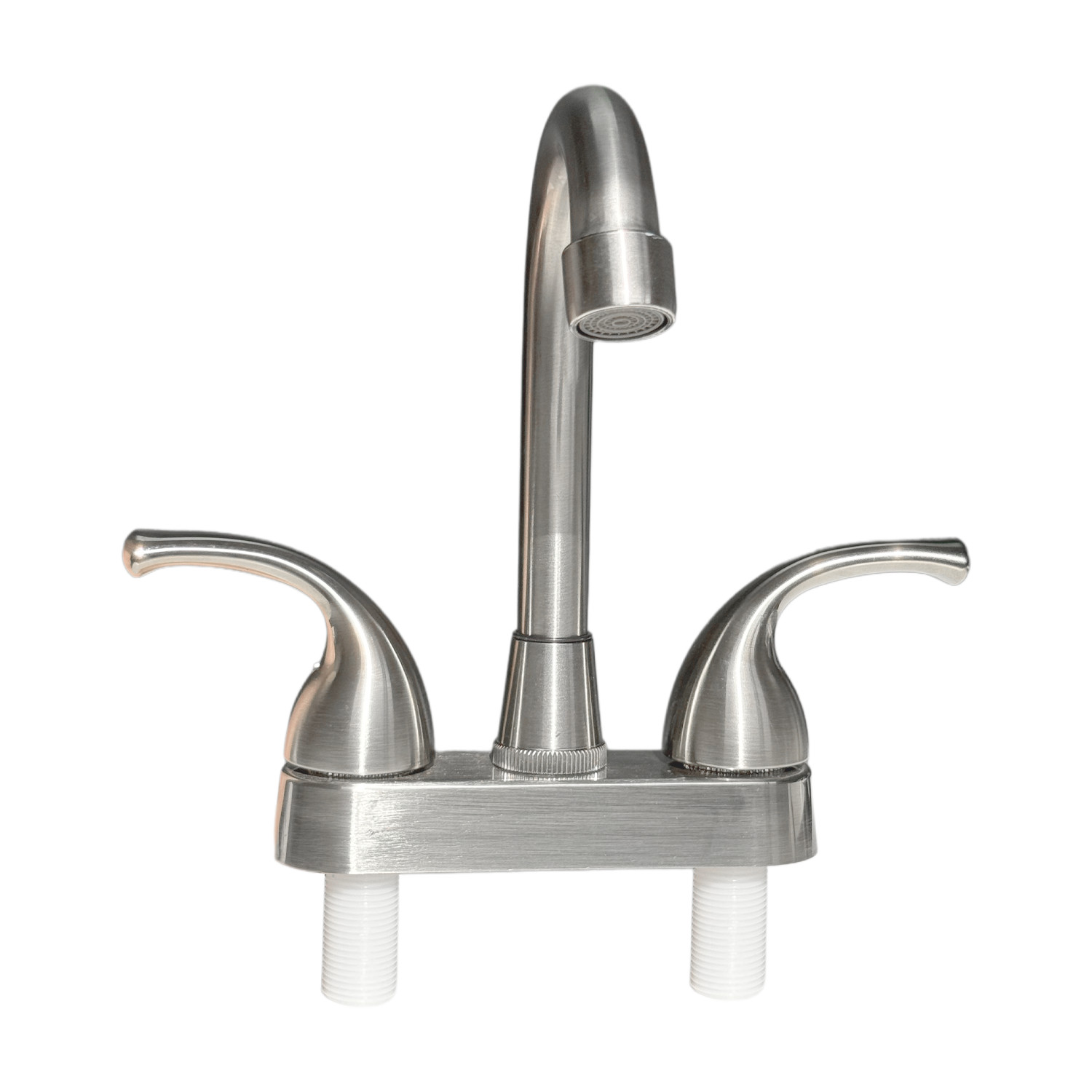 4Inch Brushed Nicke RV Bathroom Sink Faucet Mixer Top Double Handle Plastic US