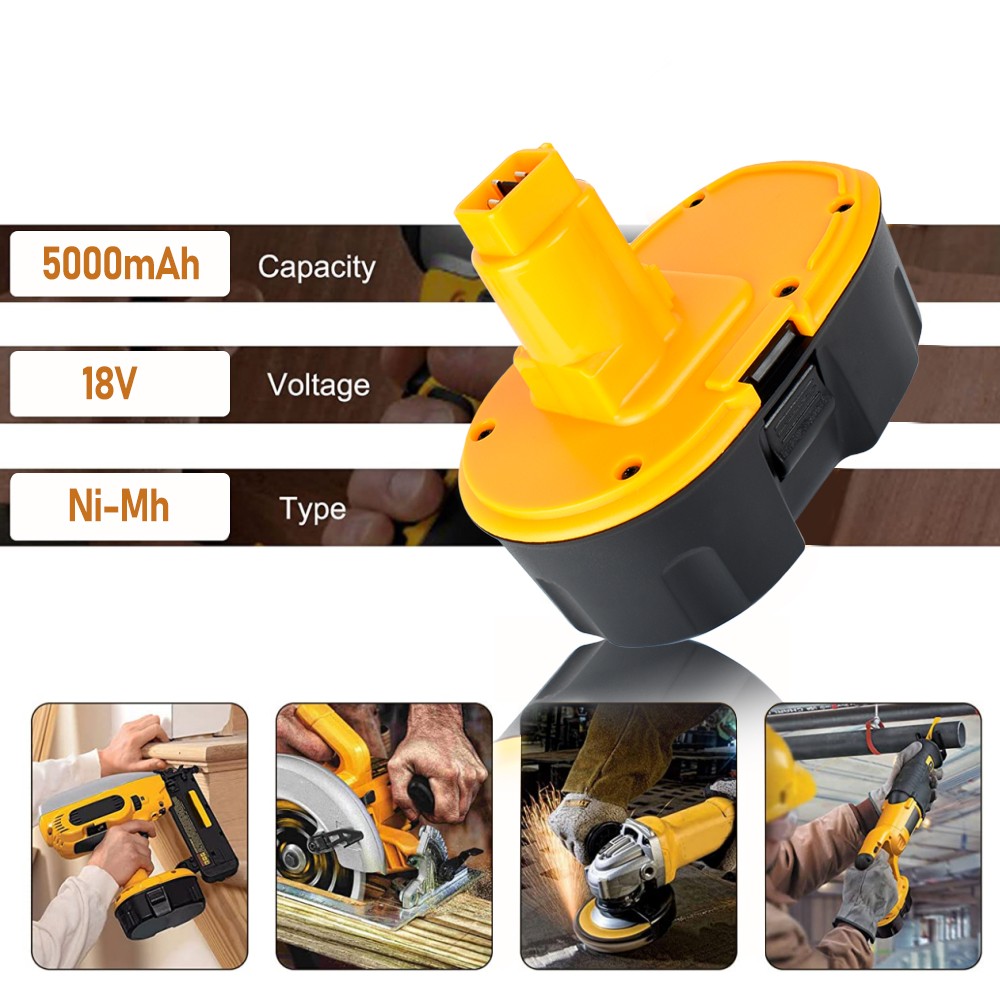 (2PACK) 18 Volt XRP 7.0AH NI-HM Battery for DeWalt DC9096-2 DC9098 DC9099 DW9096