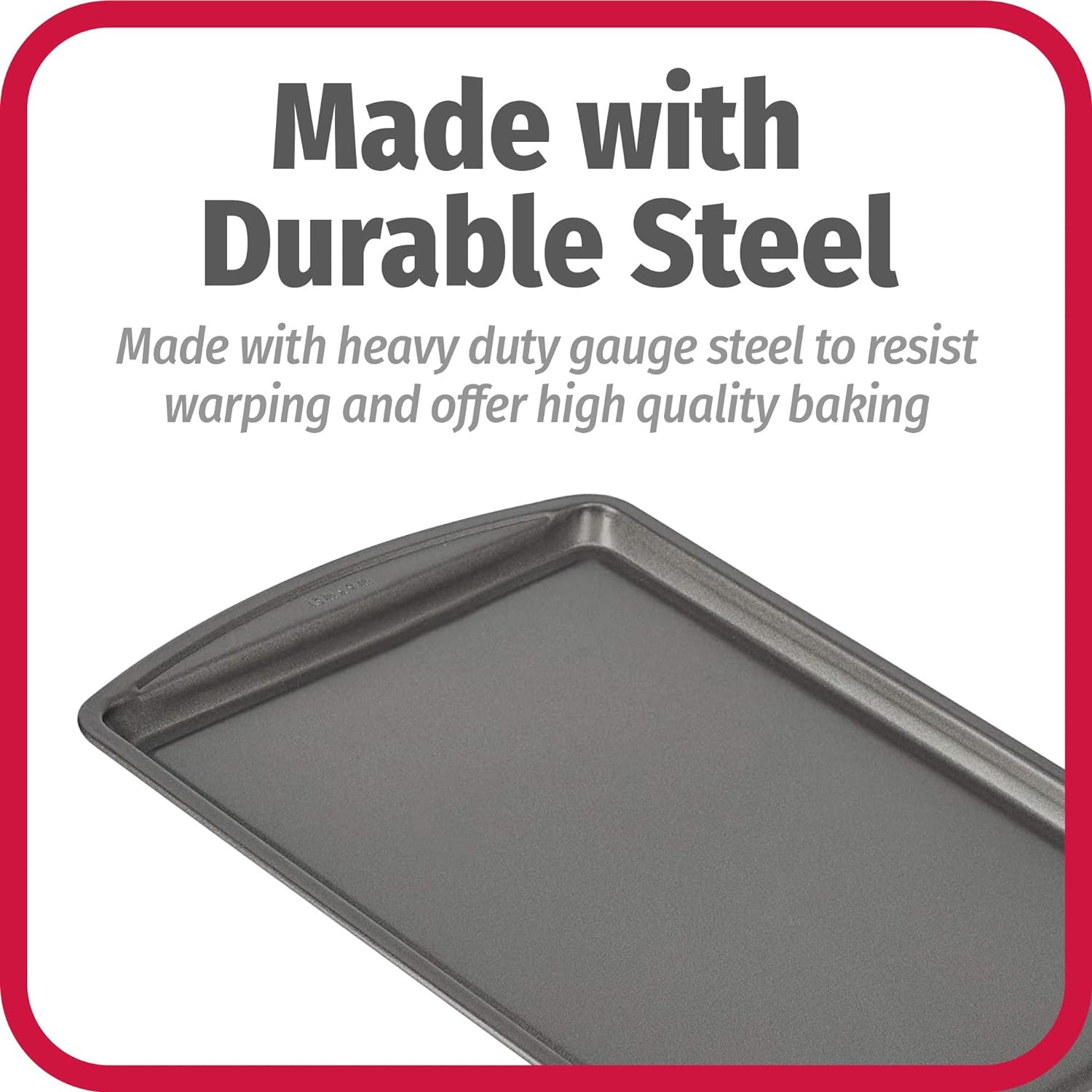 Everyday Baking Sheet with Carbon Steel Construction & Scratch-Resistant Metal-U