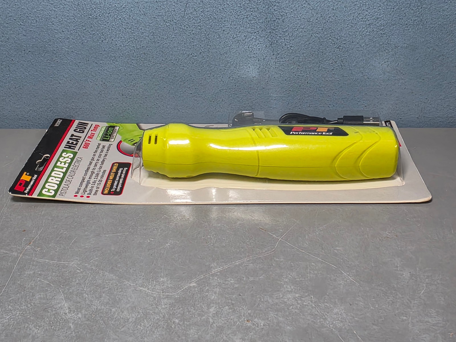 Performance Tool Cordless Heat Gun W2082 -Rechargable, 600°F Max, New & Sealed