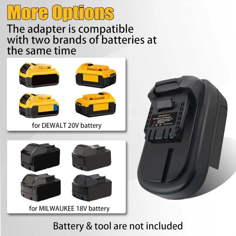 Battery Adapter for Dewalt 20V Battery Converter To for Dewalt 12V Power Tool