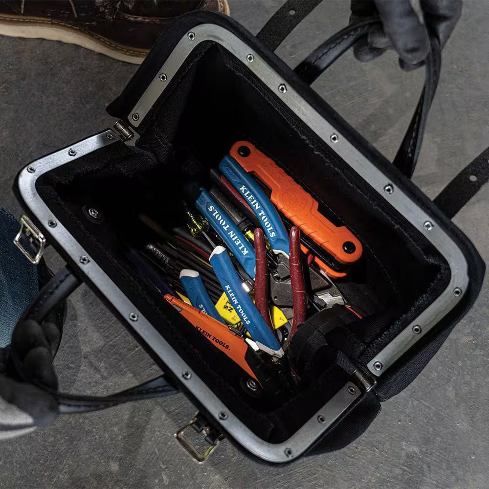 12 In. Tool Bag, Black Canvas
