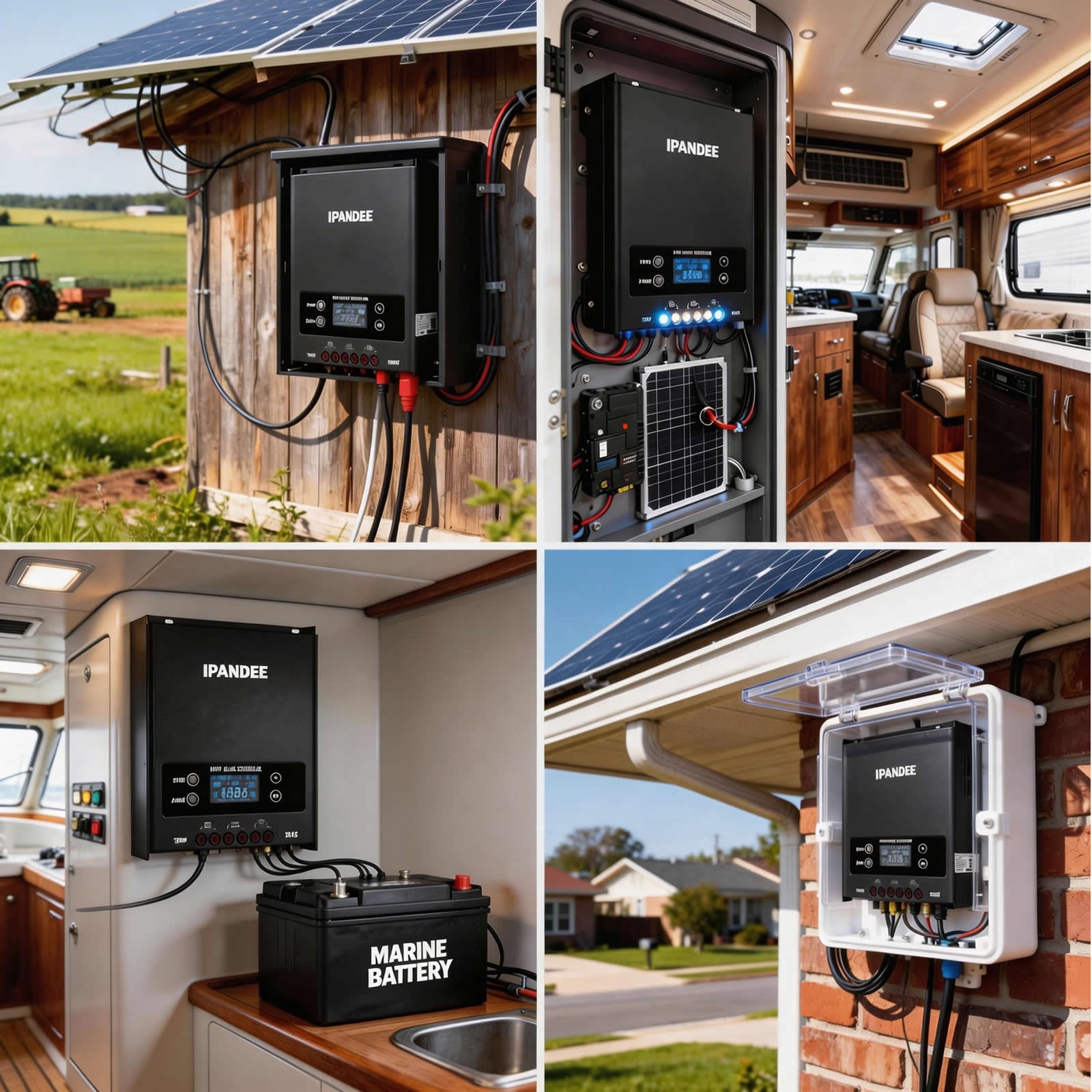 5200W 100A MPPT Solar Charge Controller 12V/24V/36V/48V LCD Battery PV Regulator