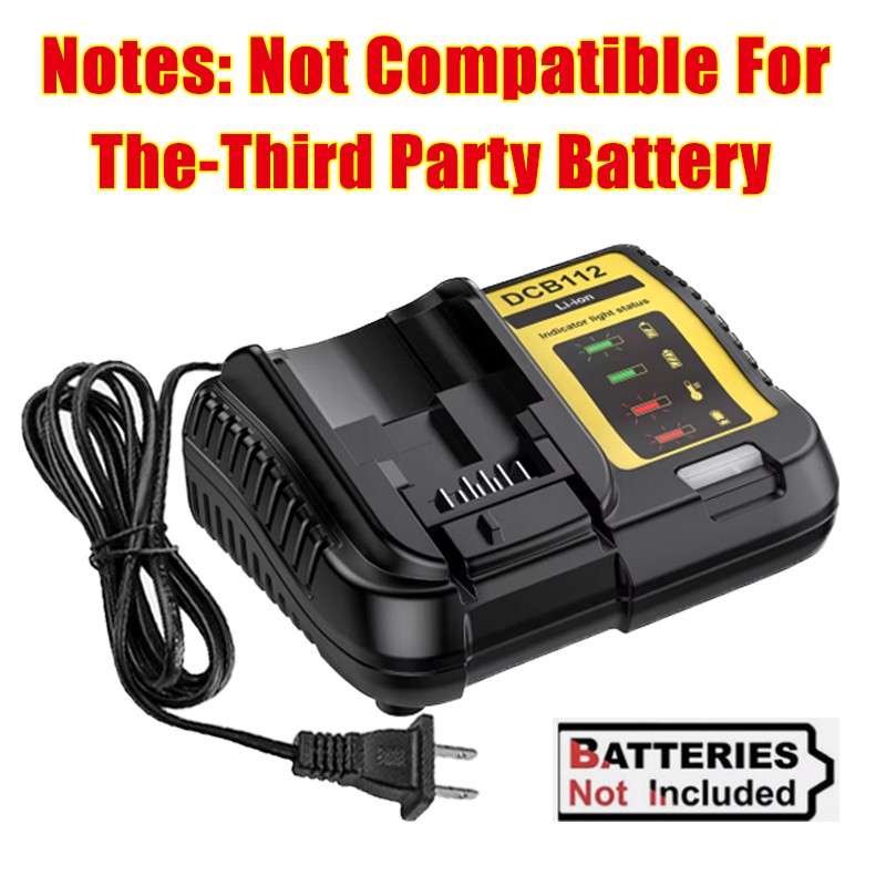 Battery / Charger For DEWALT DCB124 12V 12 Volt MAX Lithium-Ion DCB127-2 DCB121