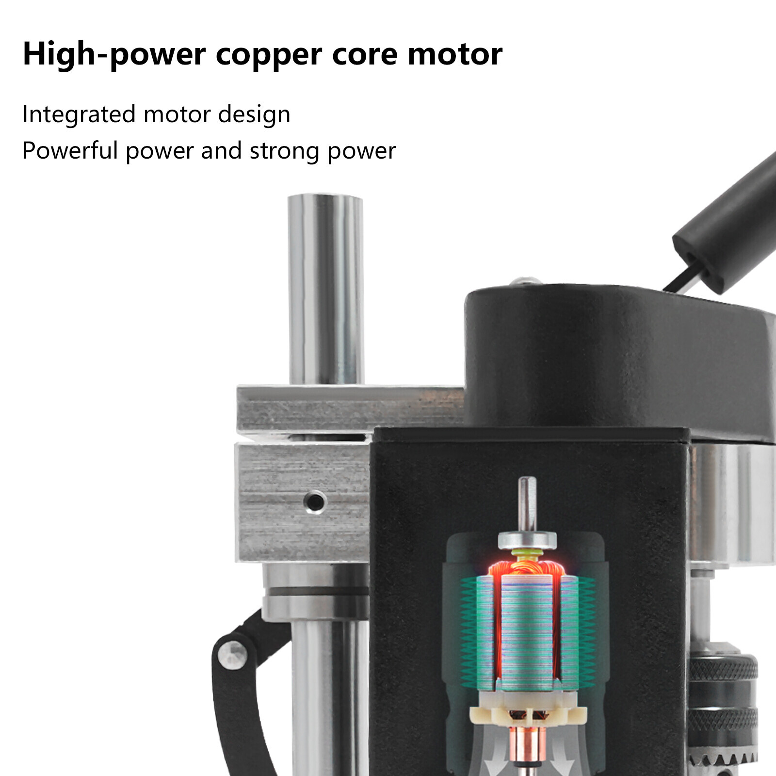 7-Speed Adjustable Mini Drill Press Benchtop 8000RPM for Wood Metal Craft DIY