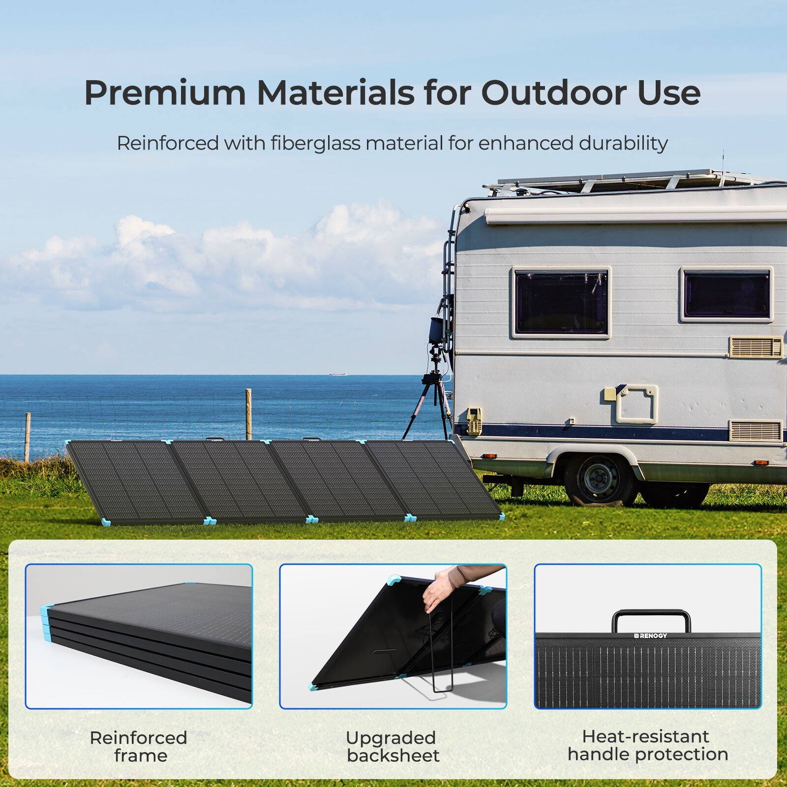Renogy 300W Lightweight Portable Solar Suitcase Foldable Solar Panel Outdoor