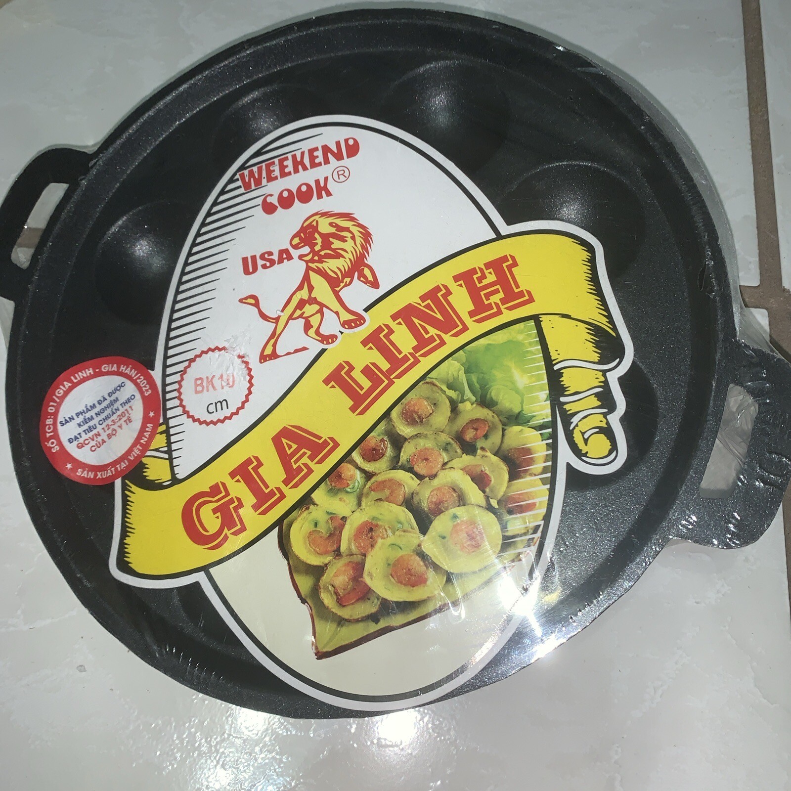 Vietnamese cookware set 10 pieces banh khot cake mold With Lip