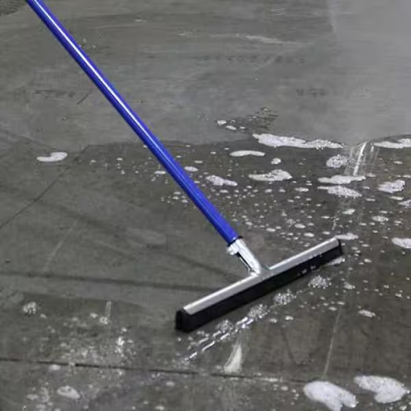 22 in. Dry Floor Squeegee for Garage, Driveway, Sidewalk Tile Dry Cleaner Broom