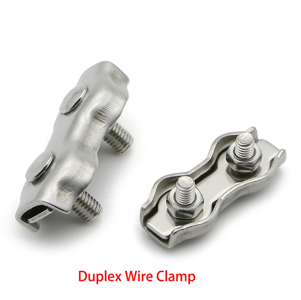 Wire Rope Clamp Thimble Simplex Duplex 2mm 3mm 4mm 5-32mm 316 A4 Stainless Steel