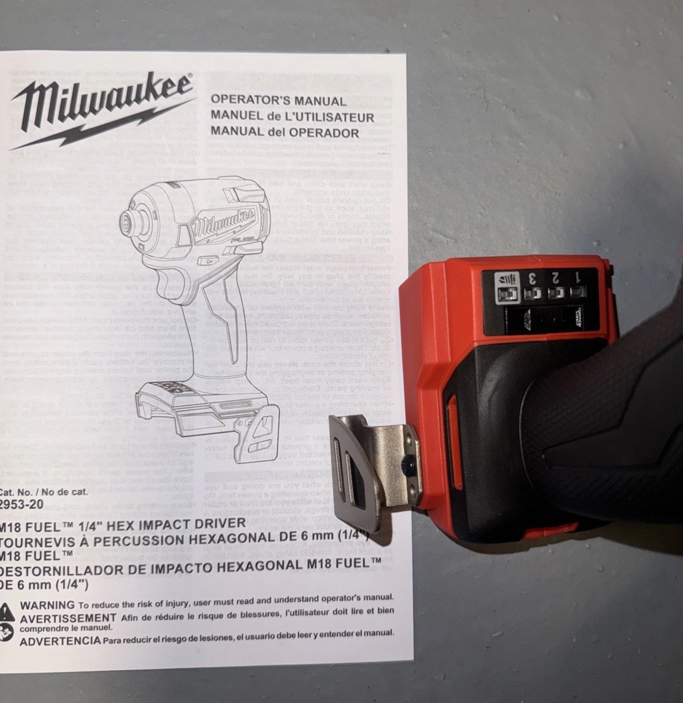 Milwaukee M18 Fuel 2953-20 Brushless Cordless 1/4″ Hex Impact Driver Tool Only