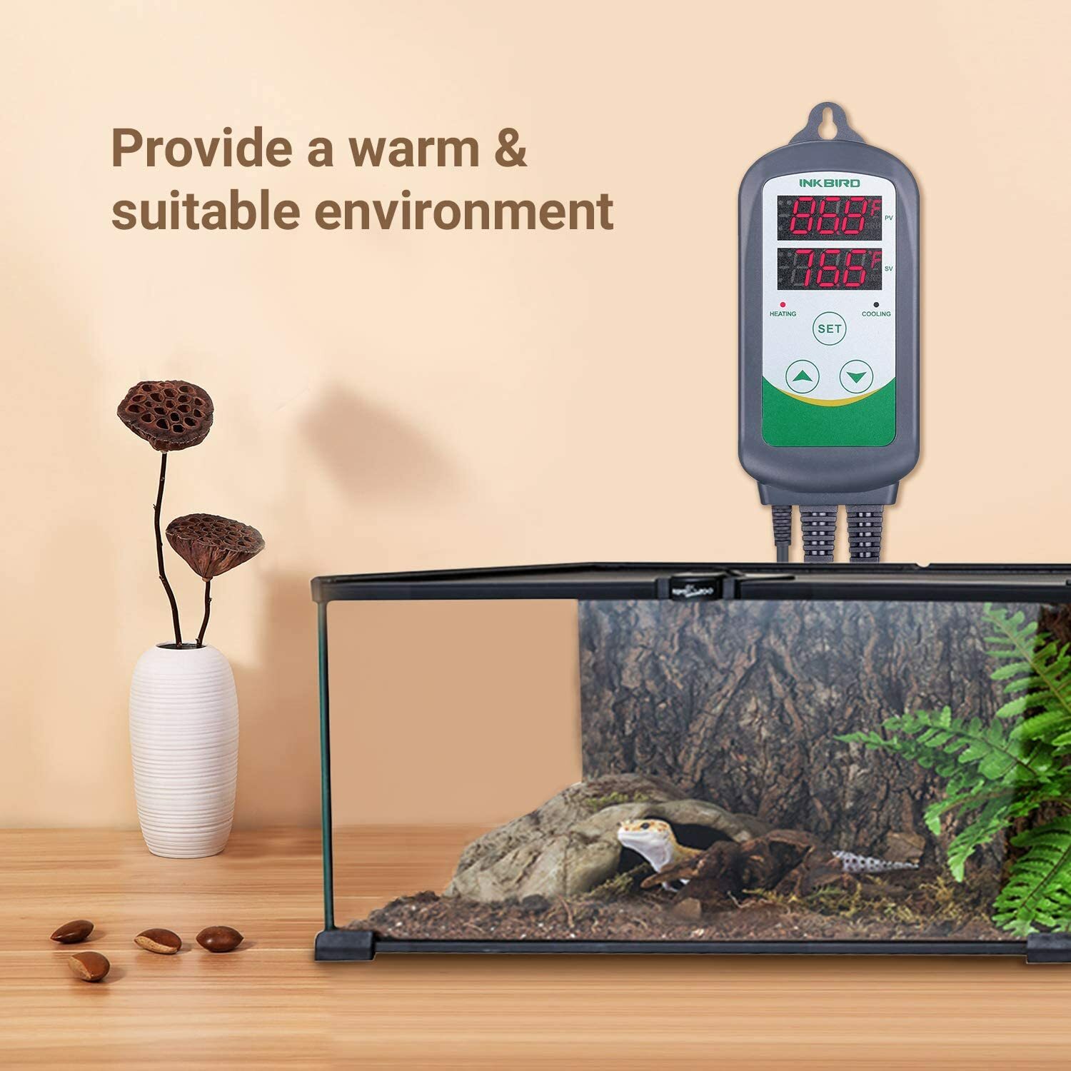 Inkbird Temperature Humidity Controller WiFi 2.4G Thermostat Outlets Humidistat