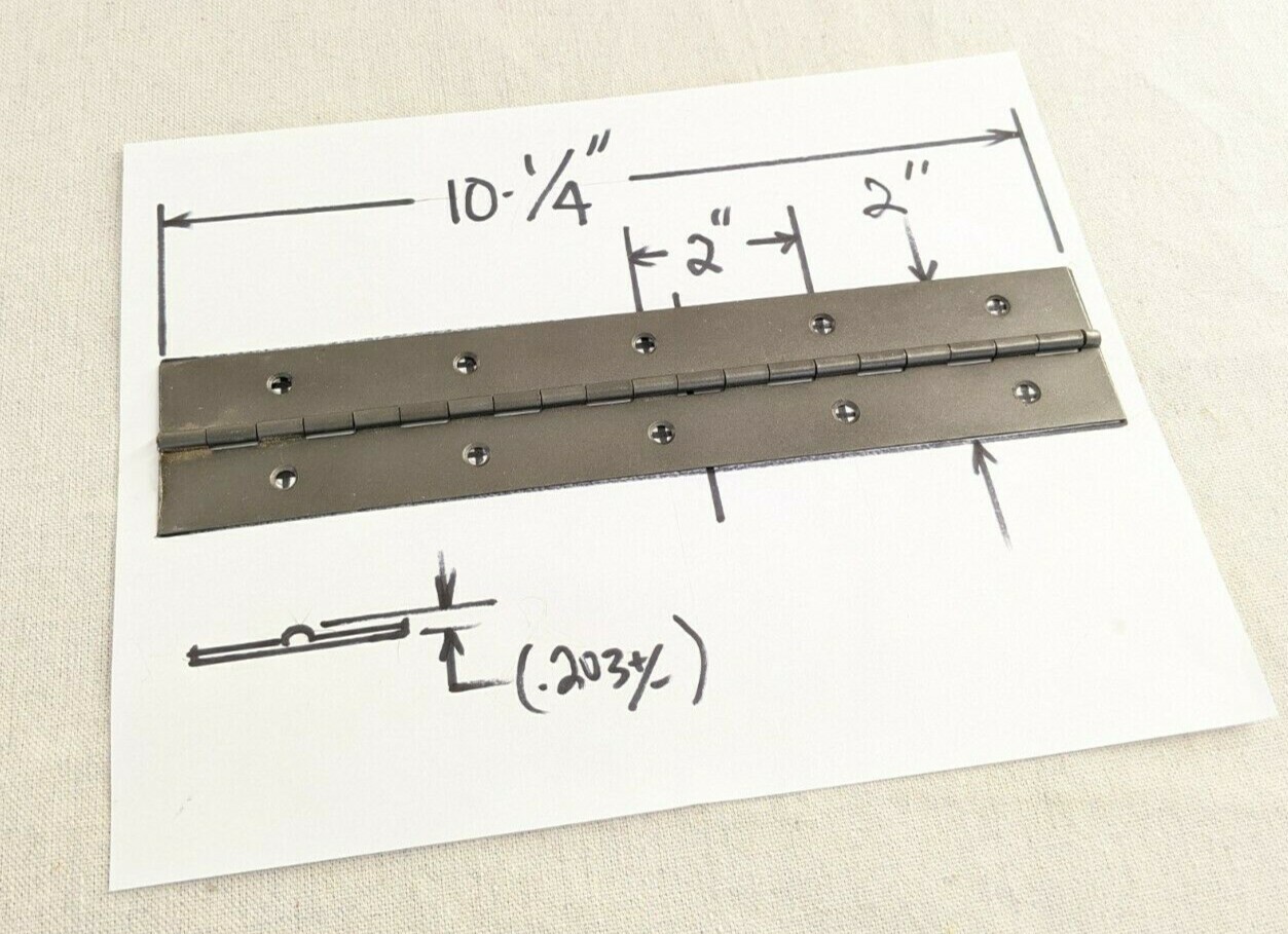 Piano Hinge 10-1/4in x 2in Steel Continuous