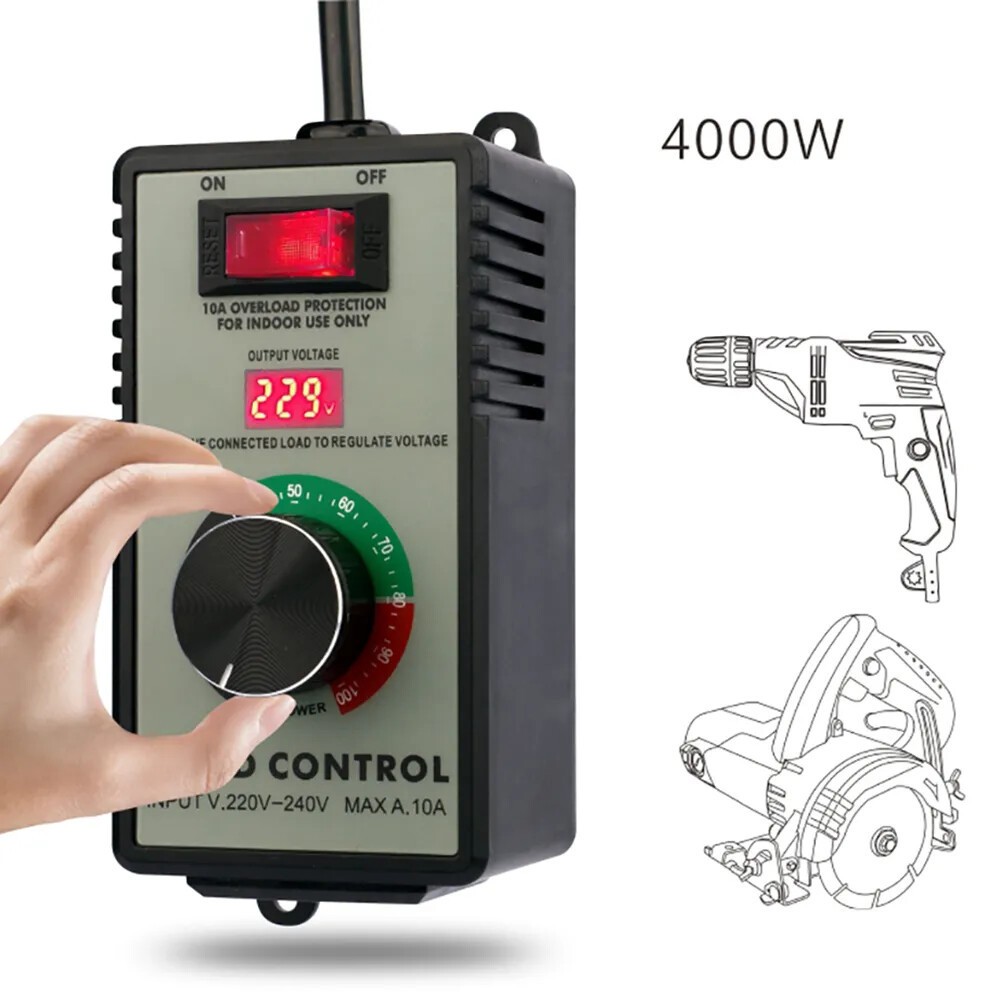 4000w Angle Grinder Speed Controller Stepless Speed Control Switch 110v 220v