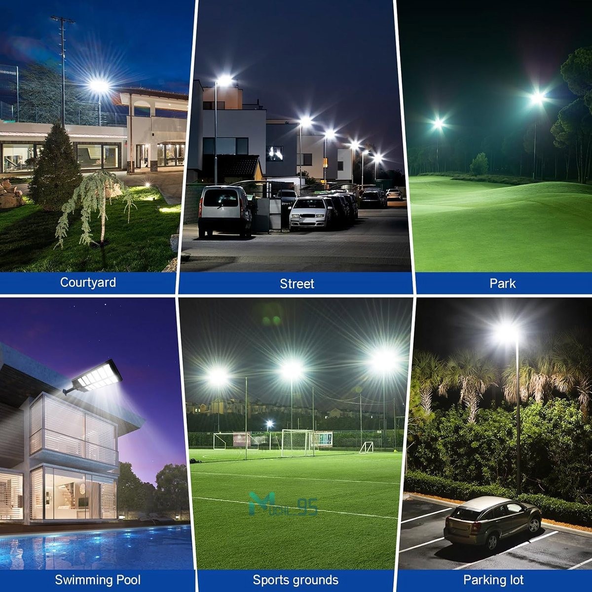11000W Commercial Super Large Solar Street Lights Outdoor Dusk to Dawn Aluminium