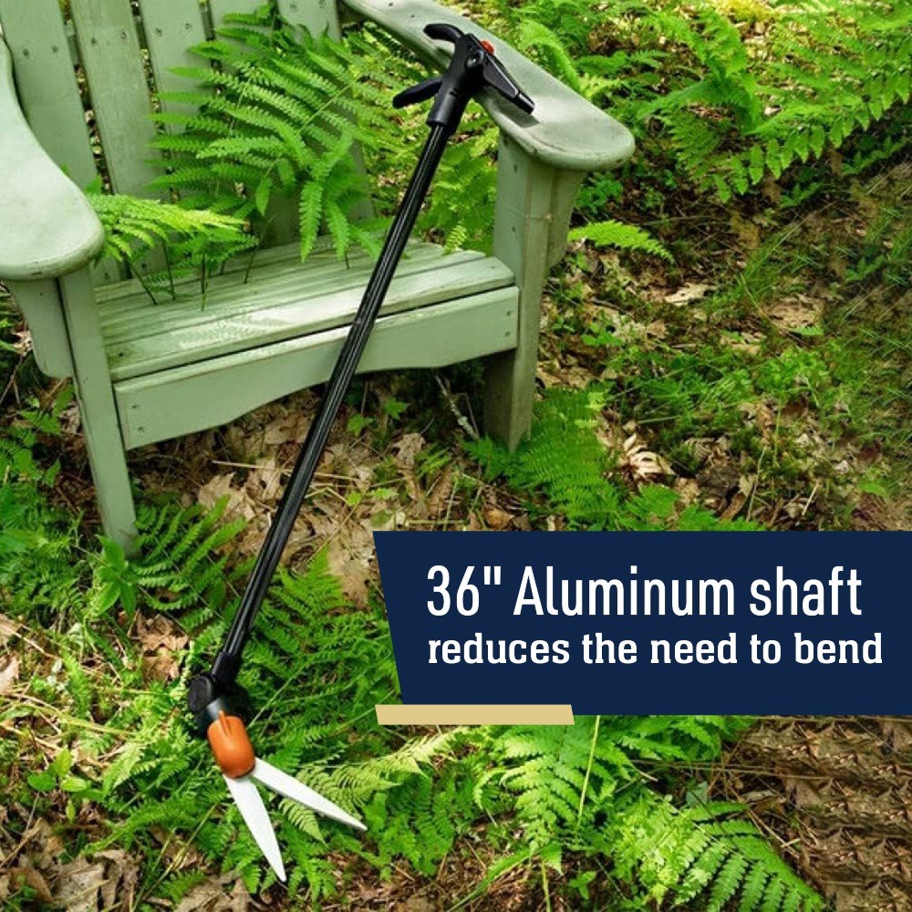 Kings County 36″ Grass Shears, 6″ Swivel Steel Blades