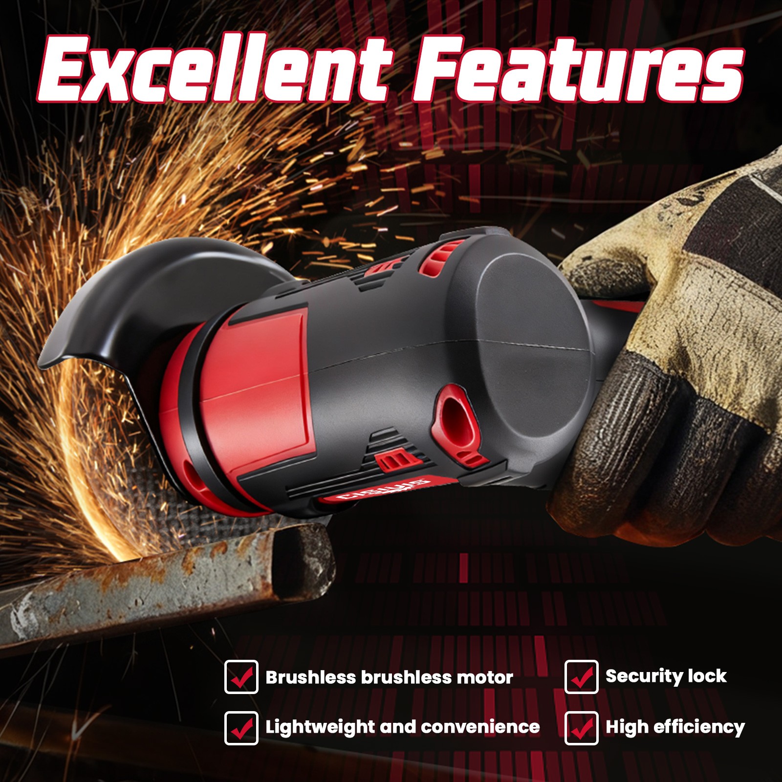 3″ 12V Cordless Angle Grinder, Mini Cut-Off Tool & Polisher for Metal, Wood