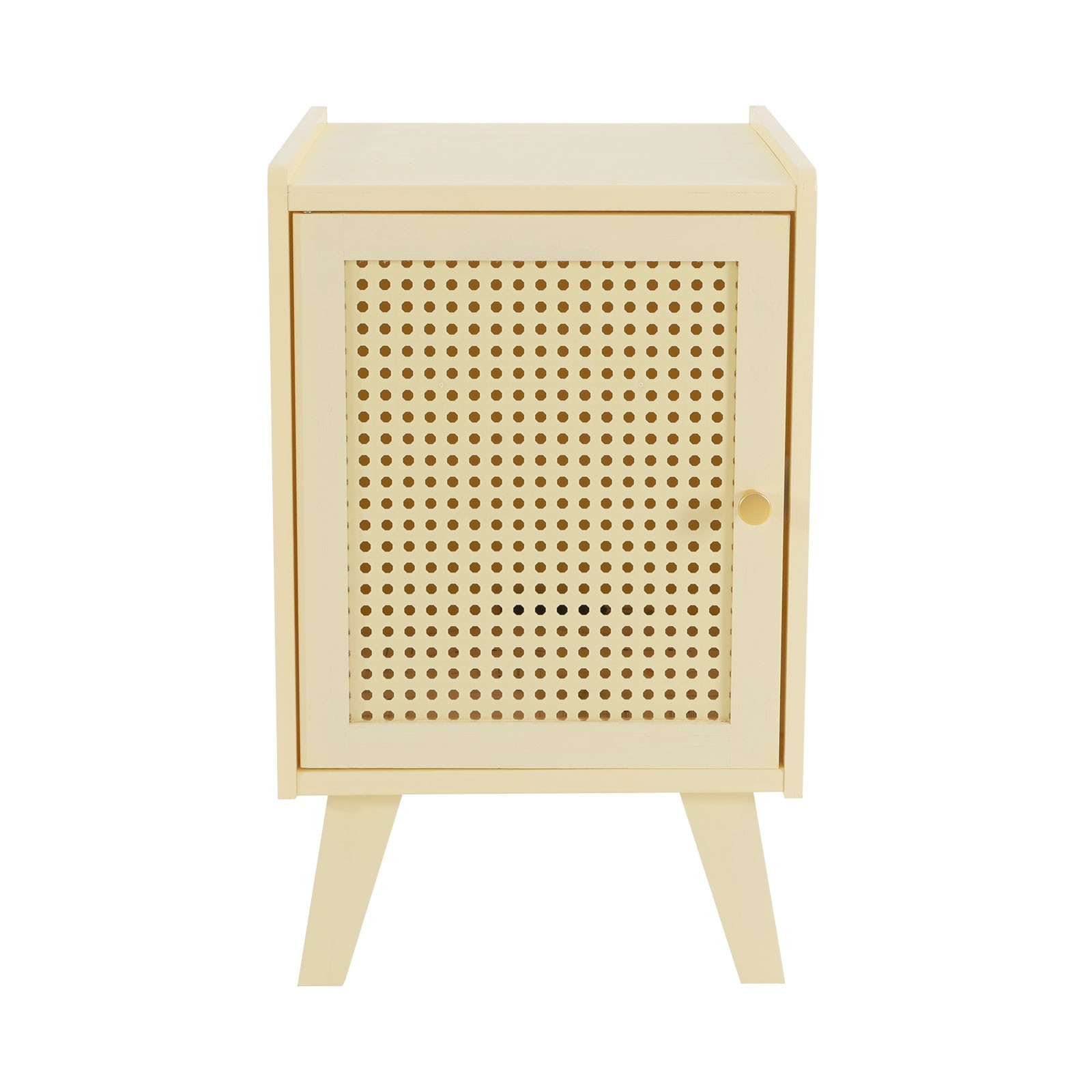 Bamboo Bedside Table End Table Storage Modern Bedside Table 12.2×11.81×20.07 in