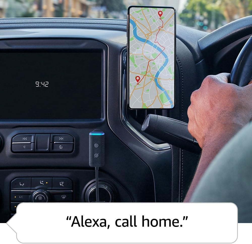 Amazon Echo Auto In Car Smart Speaker With Alexa – Black